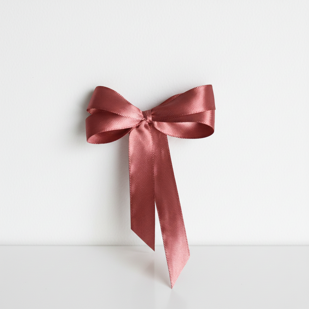 Saténová stuha 10 mm starorůžová – dekorativní mašle a dárky